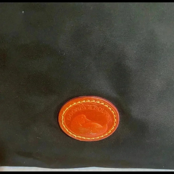 Dooney Bourke vintage black leather satchel handbag - Picture 7 of 16